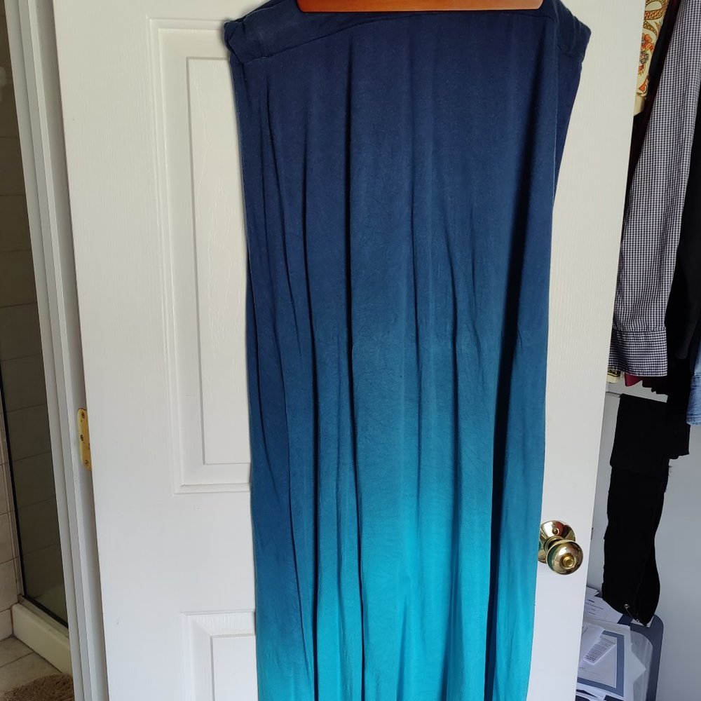 Lane Bryant dip dye stretchy maxi skirt 18/20